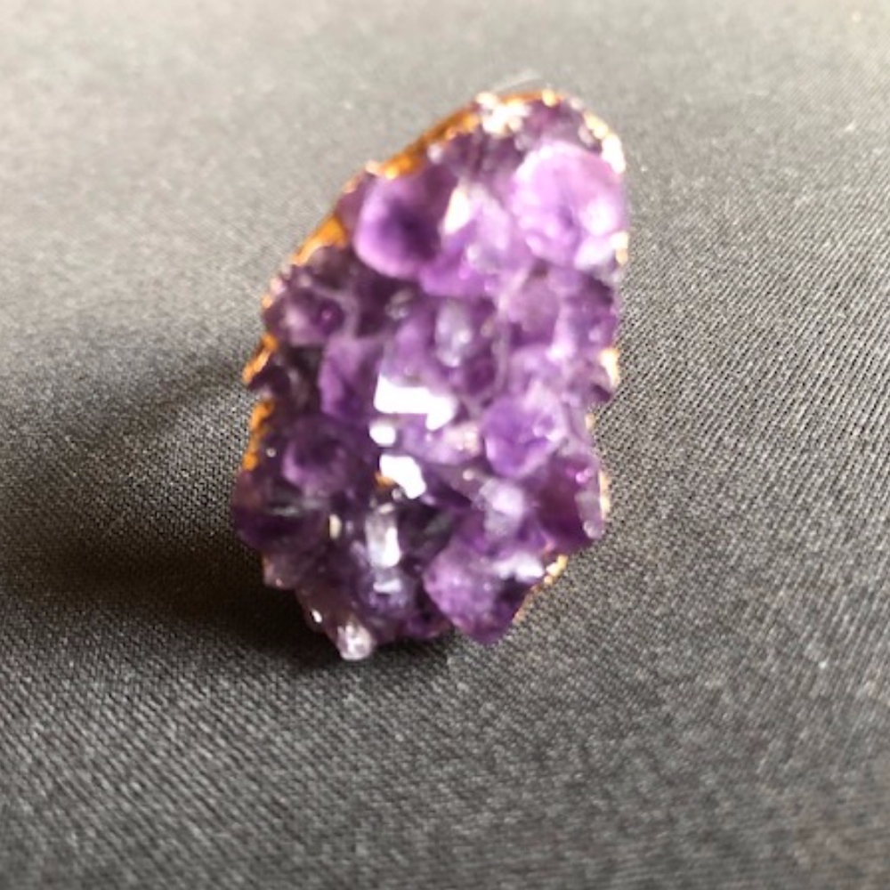 Jessica Matrasko Amethyst ring with gold band